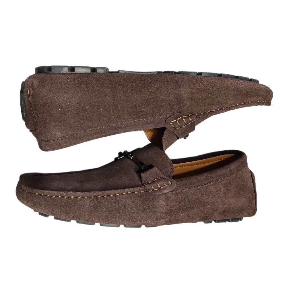 Go Tour Horsebit Loafers Mens US Size 12M Brown Moc Toe Comfortable Slip On
